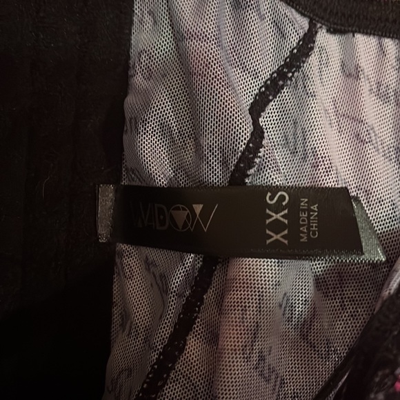 Widow Goth lace up corset Wretched Retelling Bustier Top - Picture 4 of 4